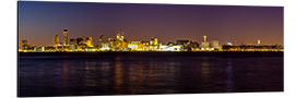 Aluminiumtavla Liverpool skyline at night Panorama