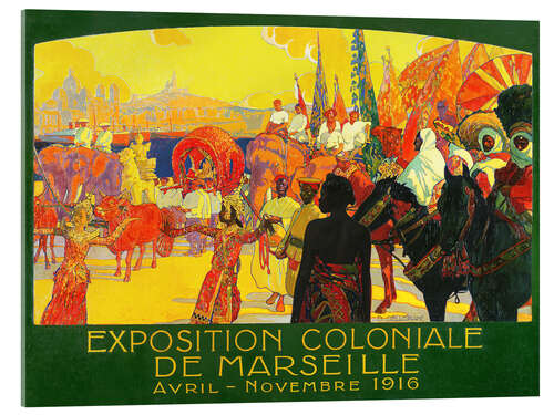 Acrylic print National Colonial Exhibition in Marseille