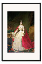 Gerahmter Kunstdruck Kaiserin Elisabeth von Bayern