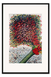 Gerahmter Kunstdruck Der rote Baum