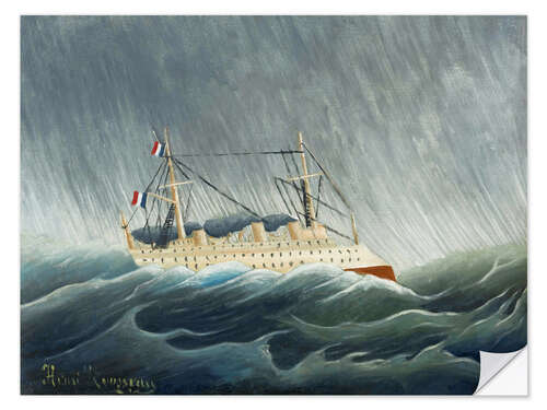 Wall sticker The storm-throwing ship