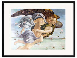 Gerahmter Kunstdruck Geburt der Venus, die Engel