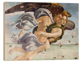 Cuadro de madera Nacimiento de Venus, los ángeles - Sandro Botticelli