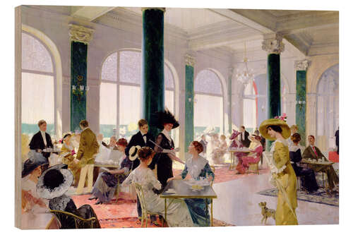 Hout print Afternoon tea