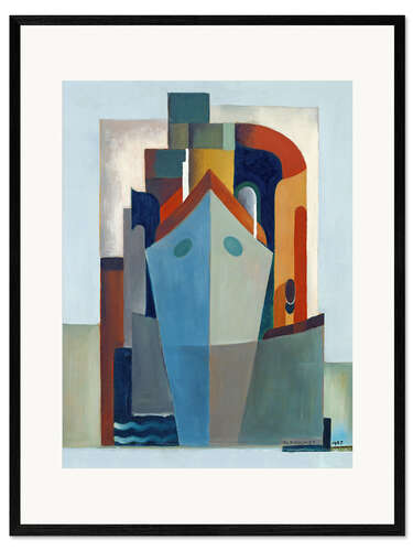 Impresión de arte enmarcada Composición, 1927