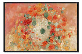 Gerahmter Kunstdruck Kapuzinerkresse