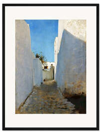 Gerahmter Kunstdruck Marokkanische Straßenszene