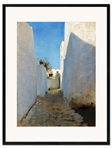 Plakat artystyczny premium w ramie A Moroccan Street Scene