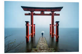 Tableau en PVC Torii au sanctuaire de Hakone, Japon