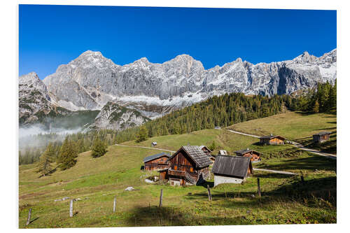 PVC-tavla Alm in the Alps