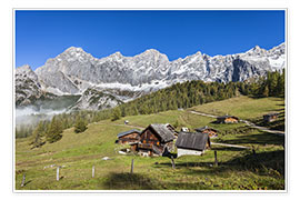 Poster Alm in den Alpen