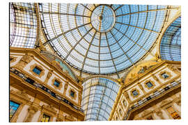 Aluminium print Gallery Vittorio Emanuele Milan