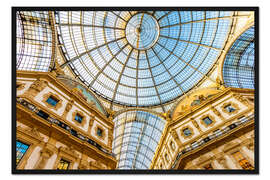 Gerahmter Kunstdruck Galerie Vittorio Emanuele Mailand