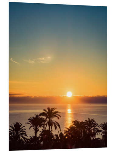 Foam board print Mallorca Sunrise - Cala Millor