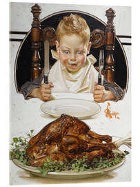 Acrylglasbild Bereit fürs Erntedankfest - Joseph Christian Leyendecker