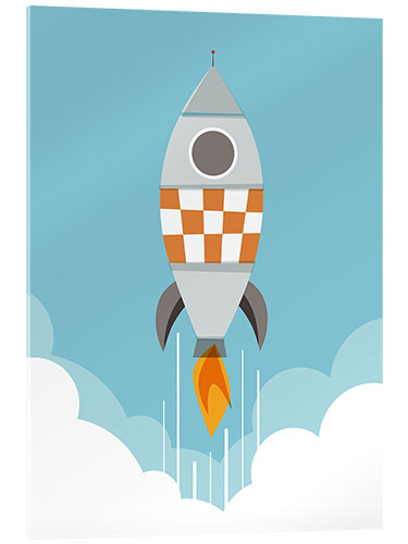 Acrylic print Rocket