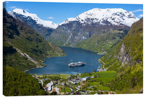 Leinwandbild Geiranger Sommer