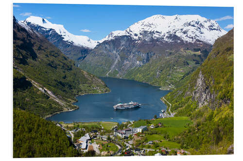 Foam board print Geiranger Summer