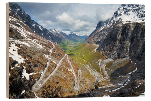 Tableau en bois Trollstigen