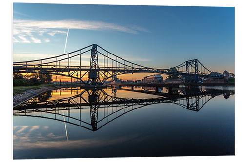 Foam board print Sunrise at Kaiser-Wilhelm-Bridge