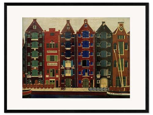 Impresión de arte enmarcada Amsterdam, Brouwersgracht
