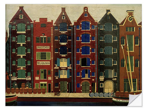 Naklejka na ścianę Amsterdam, Brouwersgracht