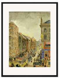 Gerahmter Kunstdruck Straße in Berlin