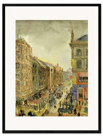 Impression artistique encadrée Rue à Berlin