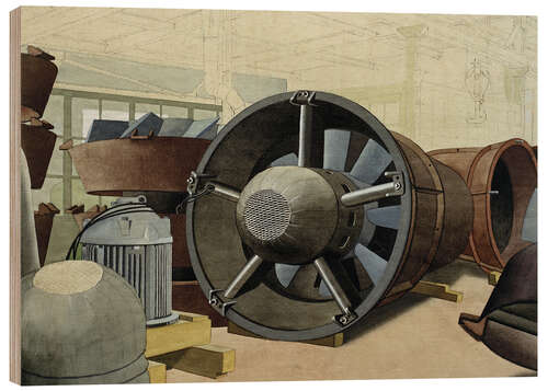 Wood print Turbine