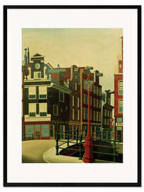 Impresión de arte enmarcada Amsterdam, Singelgracht
