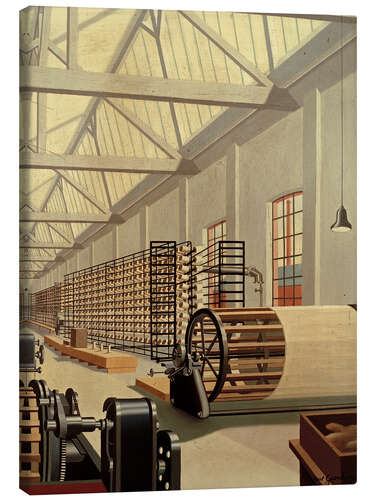 Lerretsbilde Preparation hall (weaving)