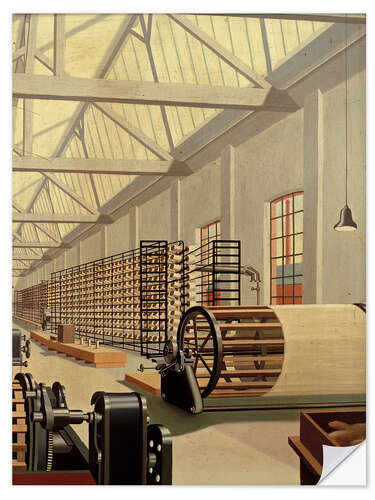 Wall sticker Preparation hall (weaving)