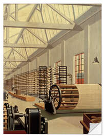 Wall sticker Preparation hall (weaving)