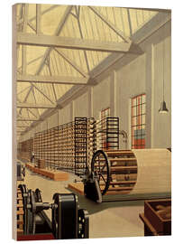 Obraz na drewnie Preparation hall (weaving)