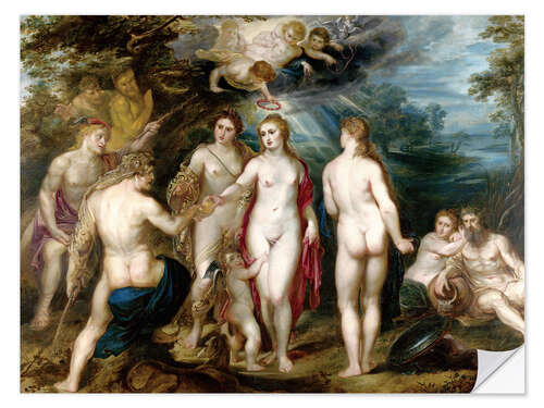 Selvklebende plakat The Judgement of Paris