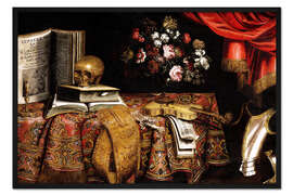 Gerahmter Kunstdruck Vanitas Stillleben