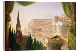 Cuadro de madera El sueño del arquitecto - Thomas Cole