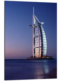 Magnettafel Das Burj Al-Arab in der Dämmerung