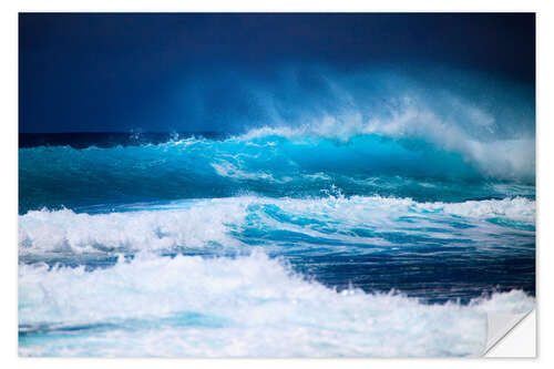 Sisustustarra Waves off Hawaii, Oahu