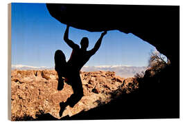 Trebilde Silhouette of a Rock Climber