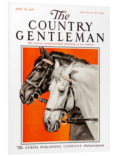 PVC print Country Gentleman (horses)