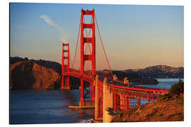 Quadro em alumínio Golden Gate Bridge