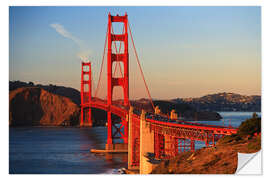 Selvklebende plakat Golden Gate Bridge