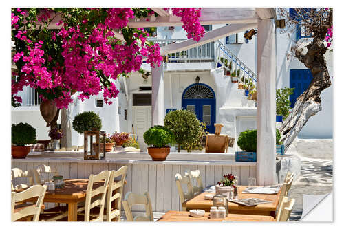 Vinilo para la pared Taberna en Mykonos