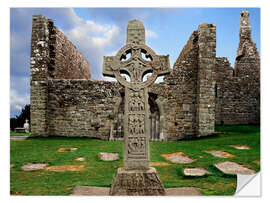 Sticker mural Clonmacnoise en Irlande