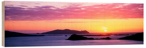 Tableau en bois Îles de Blasket