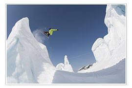 Poster Snowboard extrême