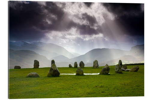 Cuadro de plexi-alu Círculo de piedra de Castlerigg en Inglaterra