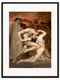 Gerahmter Kunstdruck Dante und Vergil in der Hölle