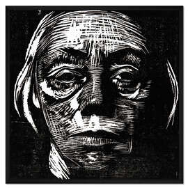 Gerahmter Kunstdruck Selbstbildnis von vorn, 1923